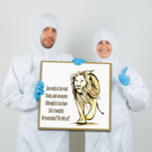 "Le lion marche dans le vent" encouragement