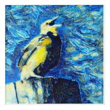 Le style VanGogh aux oiseaux solitaires