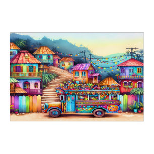 Art Mural En Acrylique Nouveau LG unique Haïti