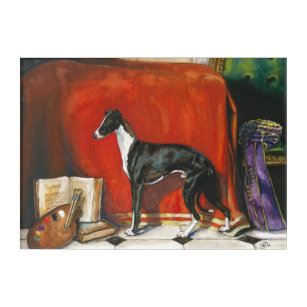 Art Mural En Acrylique Peinture à l'aquarelle italienne Greyhound