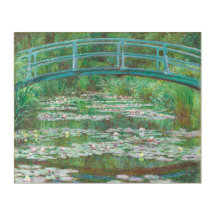 Póster Claude Monet - Water Lilies and Japanese Br