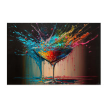 SÉRIE Abstraite de vins et cocktails