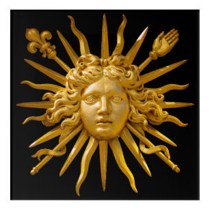 Art Mural En Acrylique Symbole de Louis XIV le Roi Soleil