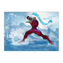 Univers Zodiaque - Oeuvre murale Acrylique-Aquariu