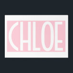 Art Mural En Acrylique Your | Bold White Text on Light Pink<br><div class="desc">La catching et la modernité.</div>