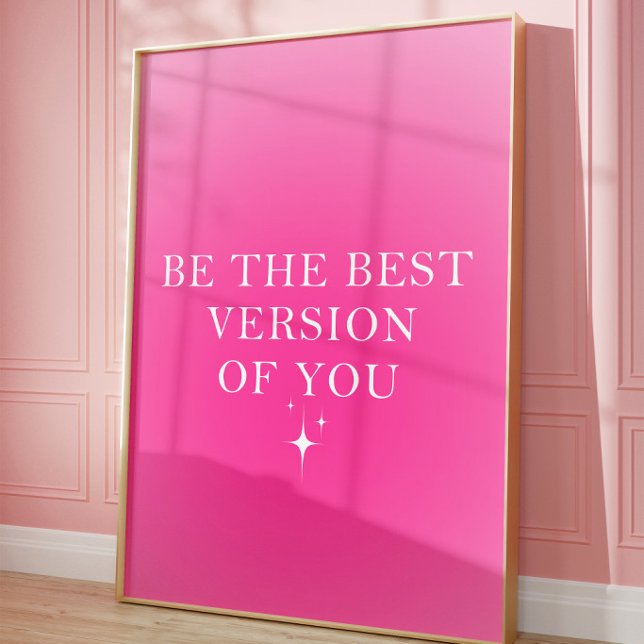 Art mural esthétique inspirant et motivant rose (Créateur téléchargé)
