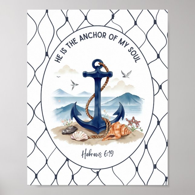 Art mural et décoration Hébreux 6:19 (Devant)