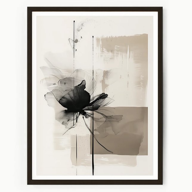 Art mural floral abstrait moderne (Créateur téléchargé)