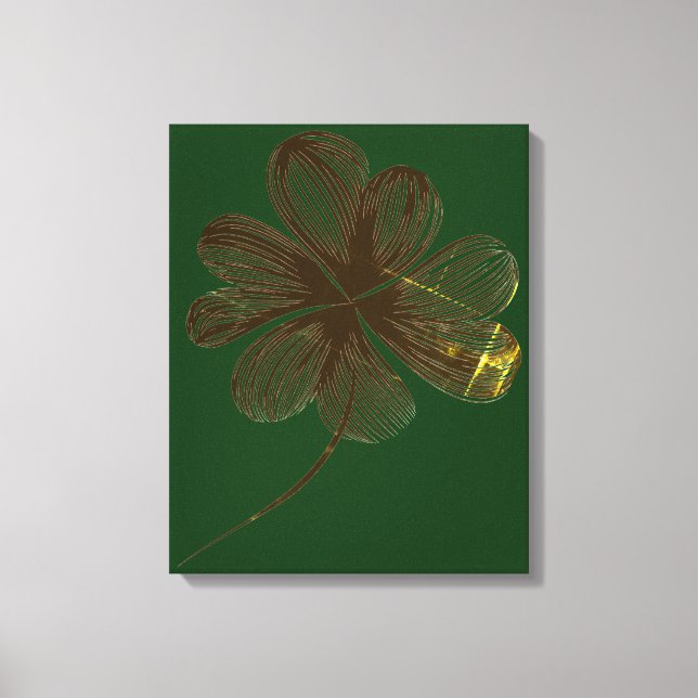 Art mural floral | Trèfle à quatre feuilles (Recto)