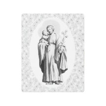 Art mural métallique vintage de St. Joseph