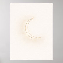 Art mural minimaliste céleste Lune – Croissant bei