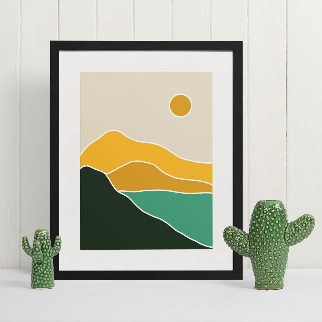 art mural moderne bohème Impression (boho modern wall art Print)