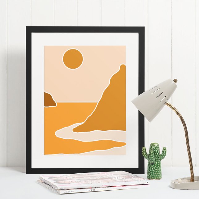 art mural moderne boho impression (boho modern wall art Print)