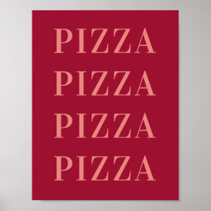 Art mural Pizza Pizza pour chambre, Poster pour ch