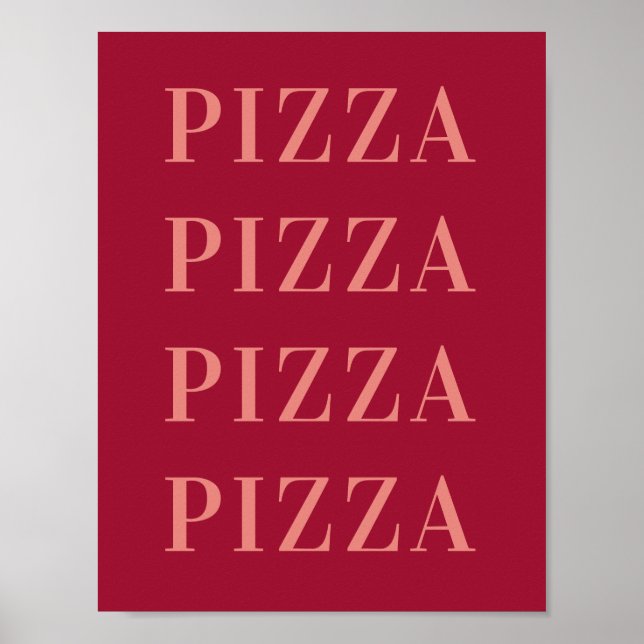 Art mural Pizza Pizza pour chambre, Poster pour ch (Devant)