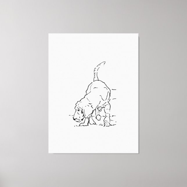 Art mural pour amateur de chiens, illustration de  (Recto)