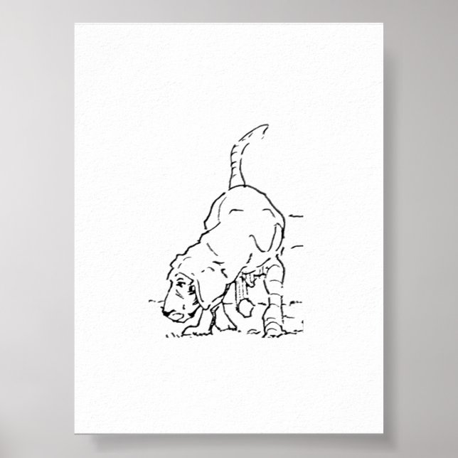 Art mural pour amateur de chiens, illustration de  (Devant)