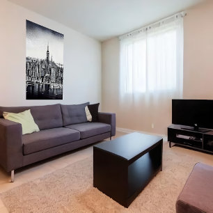 Art noir blanc New York   AI Art Poster