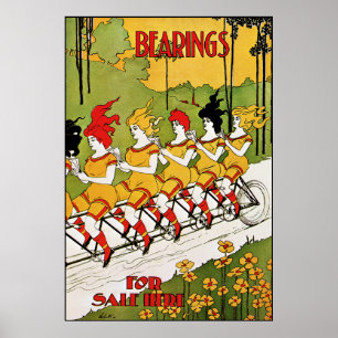 Art Nouveau : Affiche vintage de la publicité -