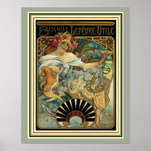 Art Nouveau Alphonse Mucha Poster publicitaire 16