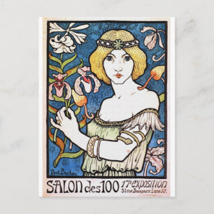 Art Nouveau Beauté Vintage - Carte postale