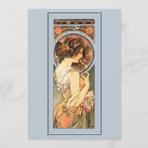 Art Nouveau Belle Mariée Faire-part de mariage