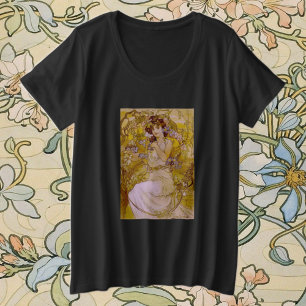 Art Nouveau Clématite Floral Vintage