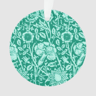Art Nouveau Damassé Œillet, Turquoise