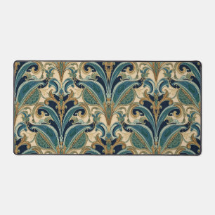 Art Nouveau Déco Majolique Floral Artisanat Vintag