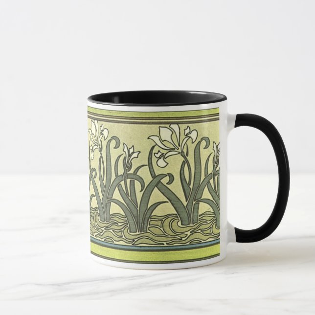 Art Nouveau Irises - Mug (Droite)