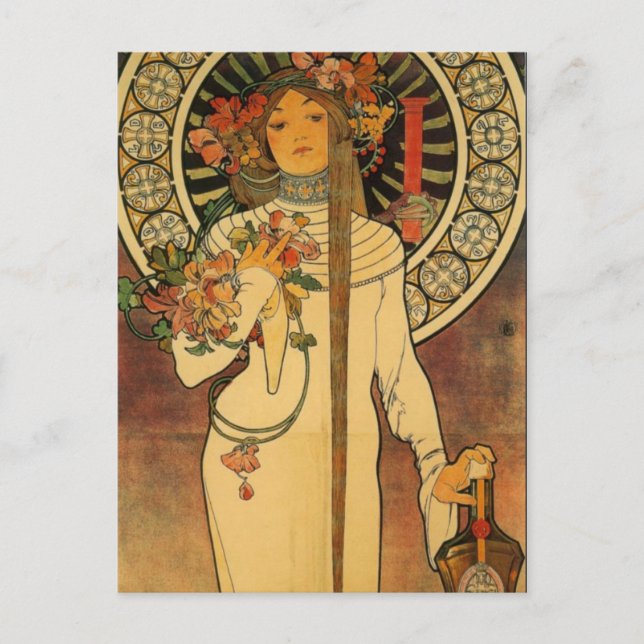 Art Nouveau La carte postale trappistine (Devant)