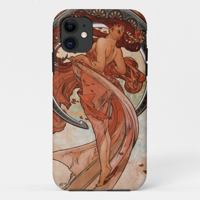 Art Nouveau le coque iphone de danse (Dos)