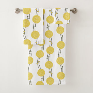 Art Nouveau Mackintosh Rose Stripes Yellow