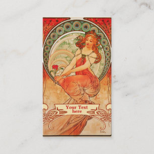 Art Nouveau Mucha - Cartes de visite Art Déco