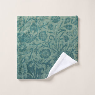 art Nouveau, turquoise, style William Morris, flor