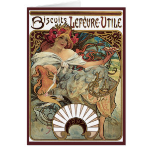 Art nouveau victorien vintage par Alphonse Mucha