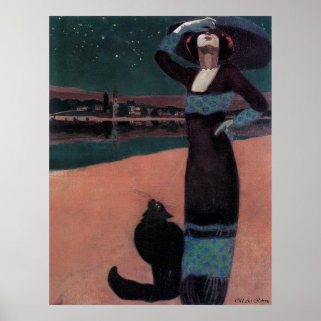 Art Nouveau Vintage Advertisement Poster (Devant)