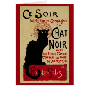 Art Nouveau vintage, Ce Soir Conversation Noir Cha