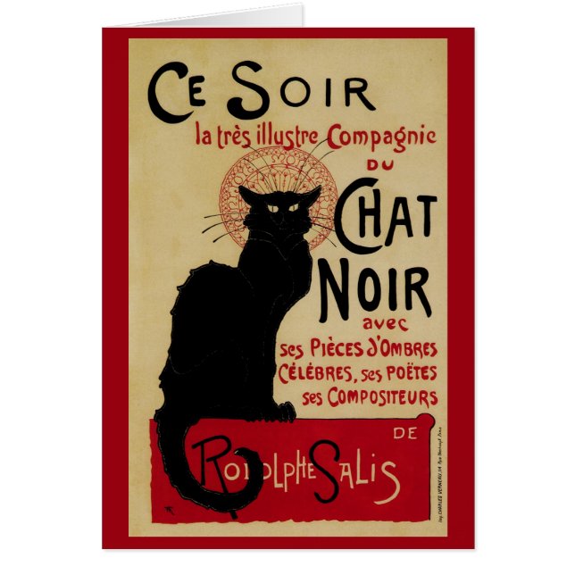 Art Nouveau vintage, Ce Soir Conversation Noir Cha (Devant)
