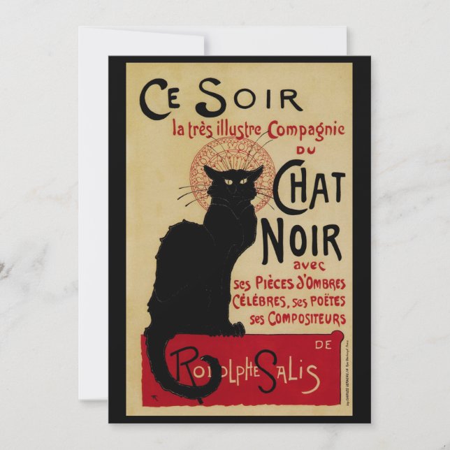 Art Nouveau vintage, Ce Soir Conversation Noir Cha (Devant)