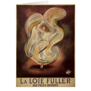 Art Nouveau vintage, La Loie Fuller danseuse moder