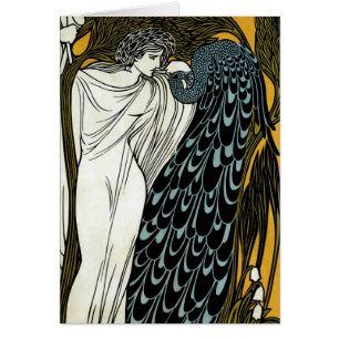 Art nouveau vintage, Le Baiser par William Bradley