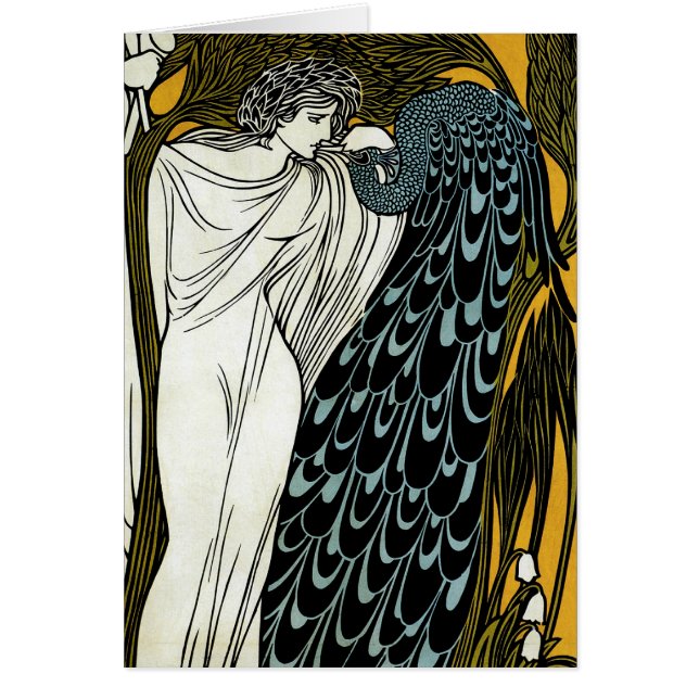 Art nouveau vintage, Le Baiser par William Bradley (Devant)