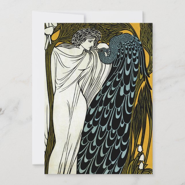 Art nouveau vintage, Le Baiser par William Bradley (Devant)