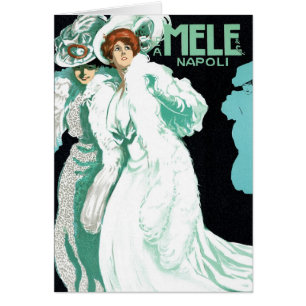 Art Nouveau vintage, mode italienne, femmes élégan