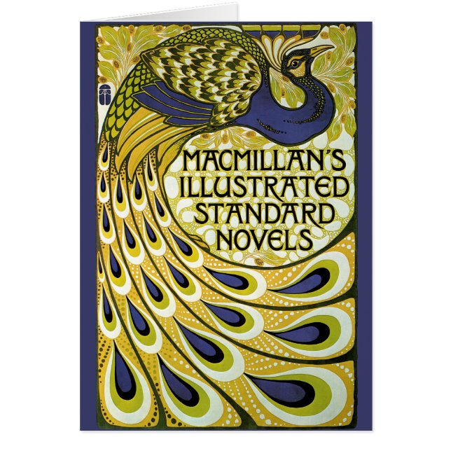Art nouveau vintage, plume de paon de Macmillan (Devant)