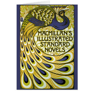 Art Nouveau vintage, plume de paon Macmillan