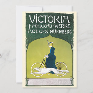 Art Nouveau vintage, Victoria Fahrrad Werke, Rehm