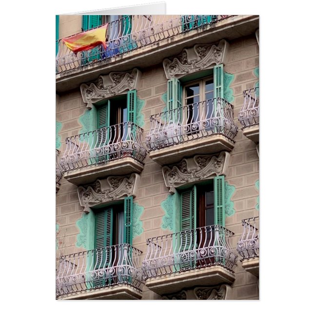 Art Nouveau Windows - Barcelone, Espagne (Devant)