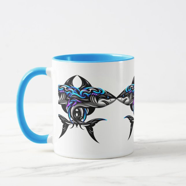 Art numérique 3D coloré Combo Mug (Gauche)